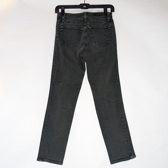 AG Adriano Goldschmied Isabelle High Rise Straight Crop Pintucked Lt Green 25R - Picture 5 of 11